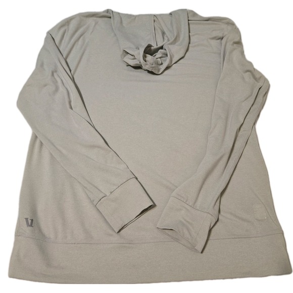 Vuori Ponto Performance Pullover Hoodie Kangaroo Pockets Gray Size Large - Picture 10 of 11